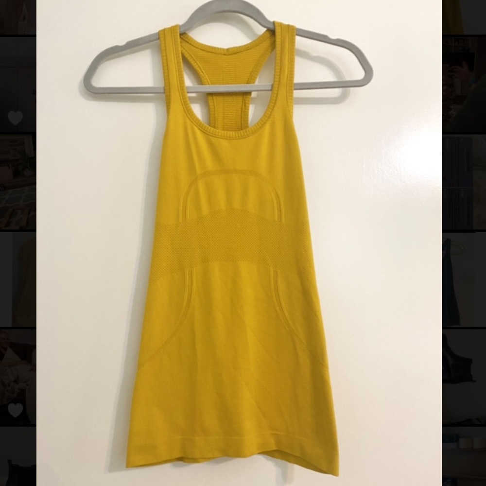 Lululemon yellow swiftly tech tank